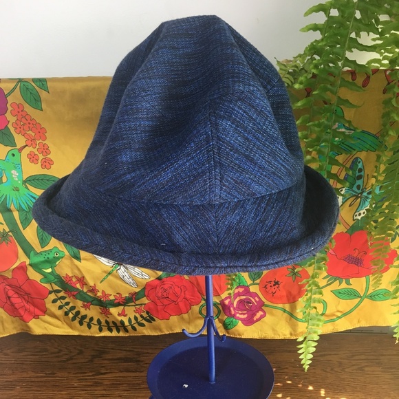 indigo bucket hat